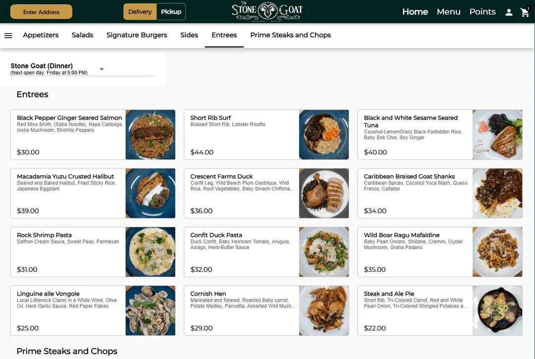 Order Online - View Full Menu
